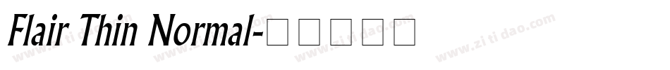 Flair Thin Normal字体转换